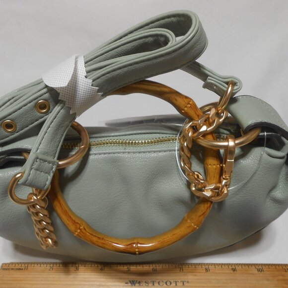 NEW EVANGELINE JESSICA SIMPSON HOBO BAMBOO BRACELET CROSSBODY HANDBAG PURSE 🎁👩 - Picture 13 of 15